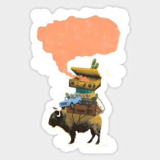 BUFFALO TRAVELS Sticker